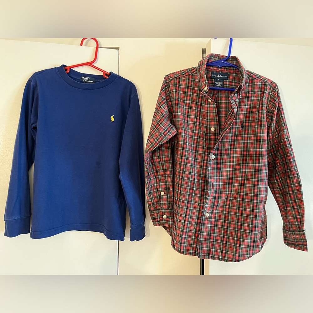 🧡💙 Ralph Lauren Shirts 2-pc bundle- Size 6